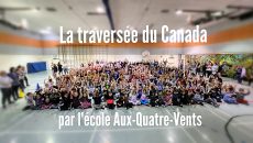 La traversée du Canada par les élèves de l’école Aux-Quatre-Vents