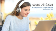 Cours d’été en ligne Estrie-Montérégie 2024 : Enseignant(e)s du secondaire recherché(e)s