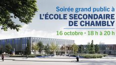 Invitation : visite de l’agrandissement de l’école secondaire de Chambly