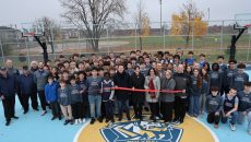 Inauguration du nouveau terrain de basketball extérieur à l’école secondaire Polybel